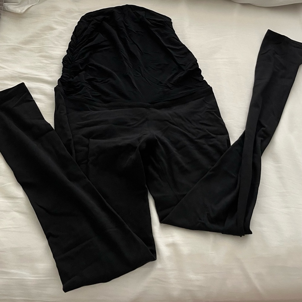 Black Beyond the Bump Maternity Leggings